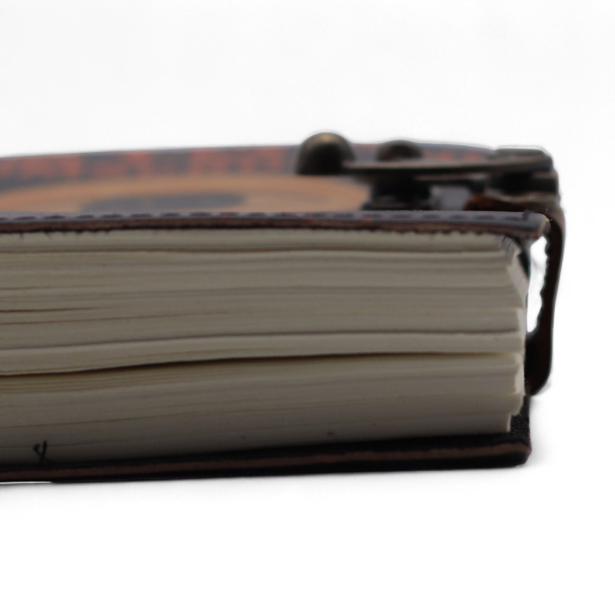 Leather Printed Notebook – Stop Doom Scrolling - 17.8x12.7 cm